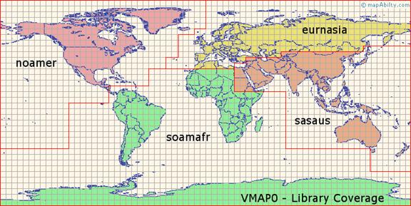 VAMP0 library coverage, databases graphically shown ...