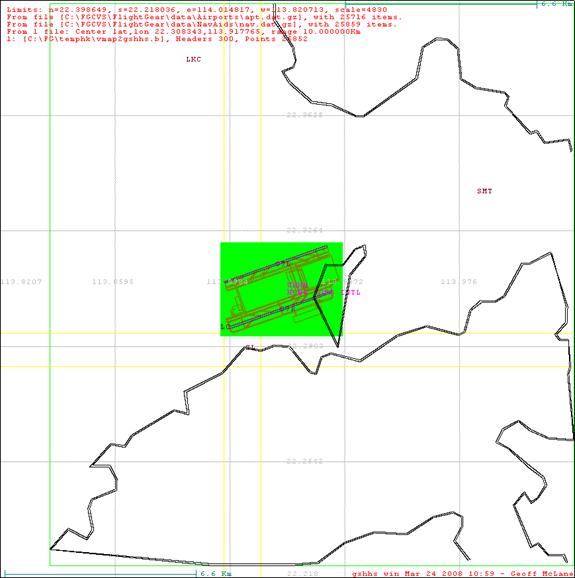 HK using VMAP0 coastline dataset